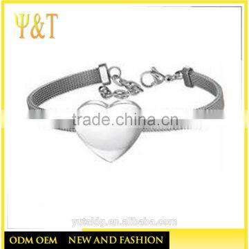 Jingli Jewelry Factory Price Personalized Blank Explandable Bracelets Silver for Girls(QS-118)