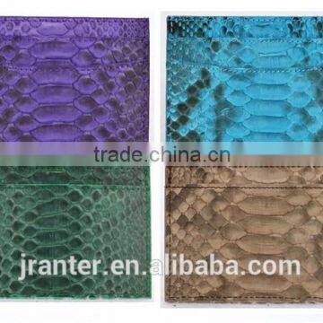 Luxury fashion genuine python business card holder or name card holder with 4 Slots