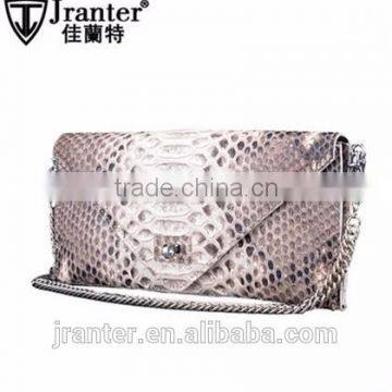 2016 Lastest designer python snake skin evening hand bag/shoulder bag,fashion envelop clutch bag