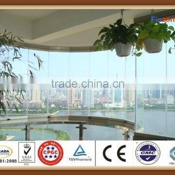 CE green frameless folding window export to UK