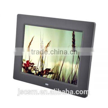 8'' multi functions screen displayer 800*600 resolution lcd digital photo frame