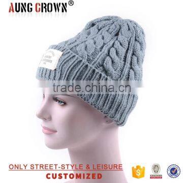 wholesale cheap woven label beanies