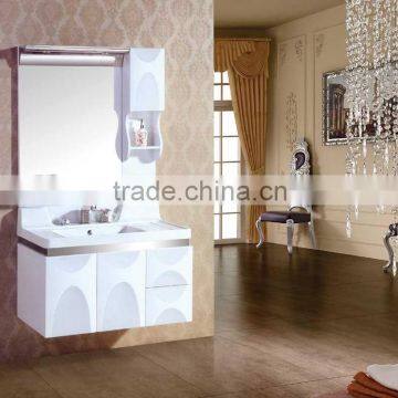 bathroom cabinet with Grade A ceramic basin,customised bath cabinet