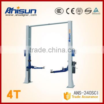 factory supply manual release lock CE clear floor two post car lifts