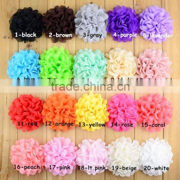 fancy headpieces soft chiffon fabric large single rose flowers