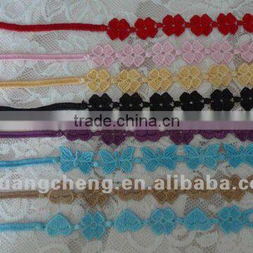 African embroidery polyester design bracelet lace trim