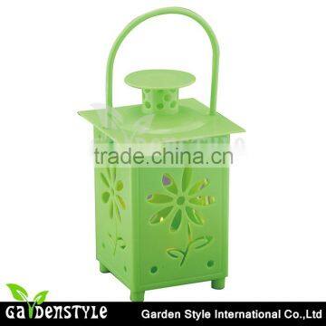 led lantern green shell, hanging led lantern light, fresh style led solar lantern