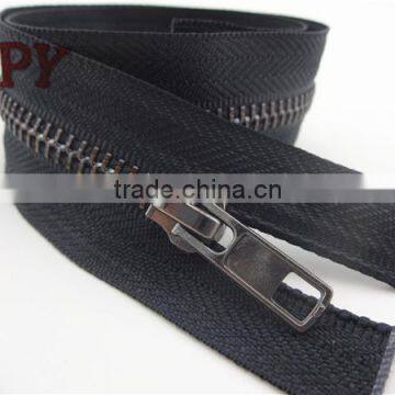 gun metal zippers with automatic slider