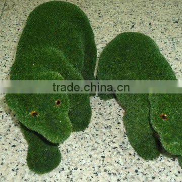 Imitation grass animal bear for decor