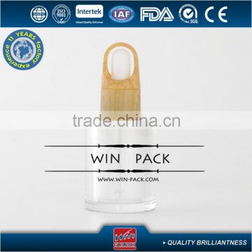 10ml round shape acrylic dropper bottle with wood cap