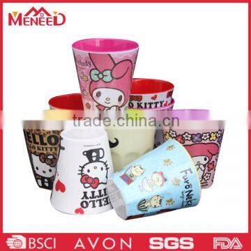 Carton decal melamine disposable kids water cup