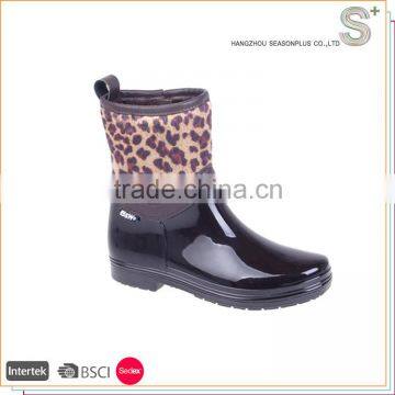 High quality wholesale fashion ankle rain boots women