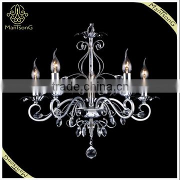 Chormed Iron Chandelier Crystal Lights, Crystal Indoor Decorative Pendant Lights