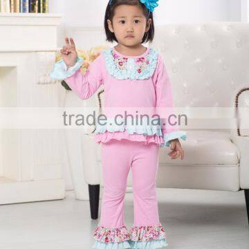 Wholesale Ruffle Clothes Fall New Baby Outfit,clothing Set for Kids photo-3