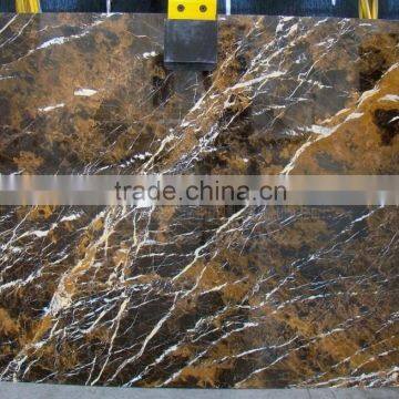 Highly Double Polished Black & Gold Marble Slabs - Doha, Qatar photo-2