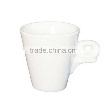 GRS wholesale white thick ceramic mugs