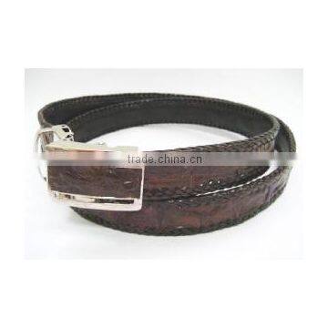 Crocodile Leather Belt (1.5" wide)