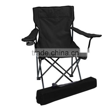 Folding Camping Chair Portable Fishing Beach Outdoor Collapsible Chairs-Black