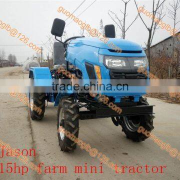 15/18hp new hood mini four wheel tractor, cultivator, mini tractor