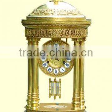 brass antique European royal craft decorative clock