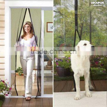 2016 New magnetic curtain door mesh magnetic fastening hands free fly bug insect screen