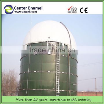 glass fused to steel tank for biogas plant, chinese enemal tank price