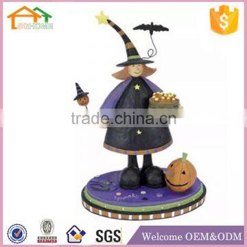 Factory Custom made best home decoration gift polyresin resin halloween witch figurine