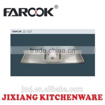 JZ-327 120x50 export Iraq stainless steel kitchen sink made in china