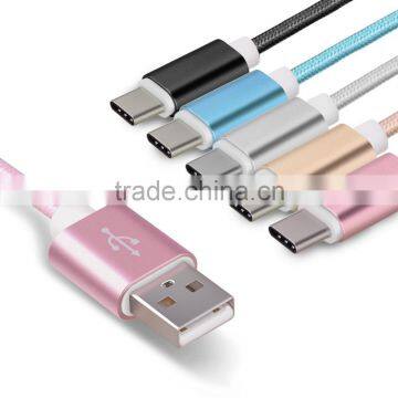 Voxlink 1m usb 3.1 type c cable for MacBook Chomebook xiaomi letv Oneplus fast charging black