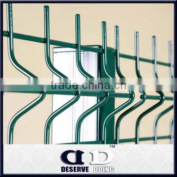 Galvanized & powder coated welded mesh fence for construction using