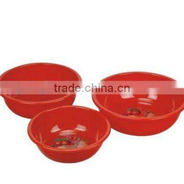 red round plastic basin ,water basin for house