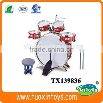 Musical Jazz Drum Set Children Music Instrument 5 Drums photo-4