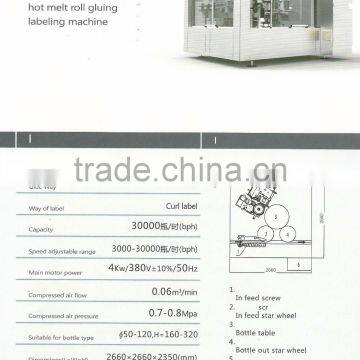 HR 1G-18 Fully Automatic Hot Melt Glue Bottle Labeling Machine photo-2