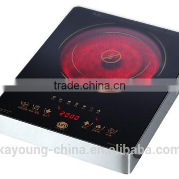 electric infrared cooker with knob control and metal body