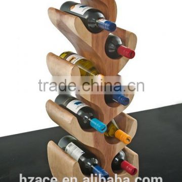 Creative wooden wine holder