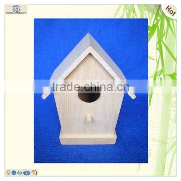 Hot Selling Eco-friendly Outdoor Decorating Polished Wooden Bird House photo-5