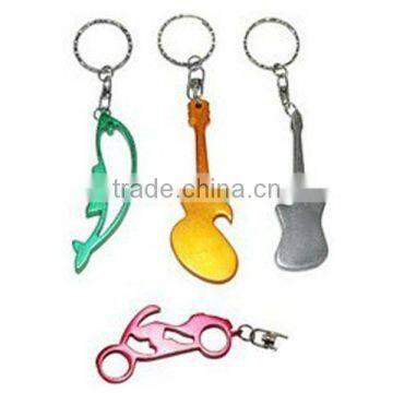 animal shape split key ring aluminum bottle opener