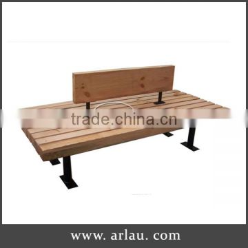 Outdoor Garden Double Backrest Wooden Benches