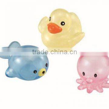 Bath Cute Rubber Baby Toy , pvc bathroom water toy, waterproof baby bath toys