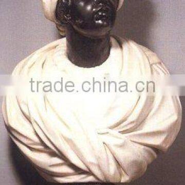 Custom African Style Hand Carved Sculpture Marble Bust for Sale photo-6
