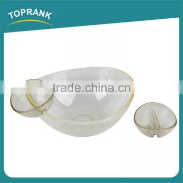Hot Sale Fashion Eco Friendly AS Clear Salad Bowl With Server photo-2