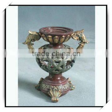 New mini high grade polyresin candle holder