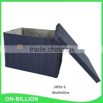 Collapsible Non Woven Storage Box Foldable With Lid photo-3