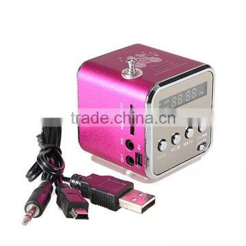 Lowest Price Unique TF USB Mini Speaker With Music Player Portable FM Radio Stereo PC Mp3 Speaker photo-4