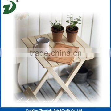 Solid Wood Folding Round Outdoor Table photo-3