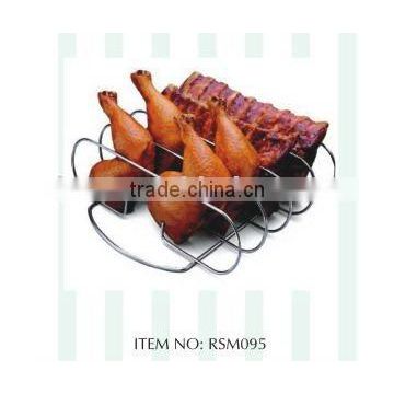 NON-STICK METAL BBQ RACK FOR PORK RIB AND CHICKEN