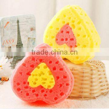 large heart-shaped bath sponge bath ball bath brush