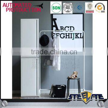 Single Door Steel Clothes Cabinet Design for Home Use photo-3