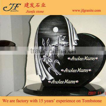 Types Of Small Carved Granite Tombstone With Flower Carving photo-6