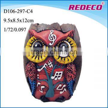 Custom Made Colorful Resin owl figurines For Sale